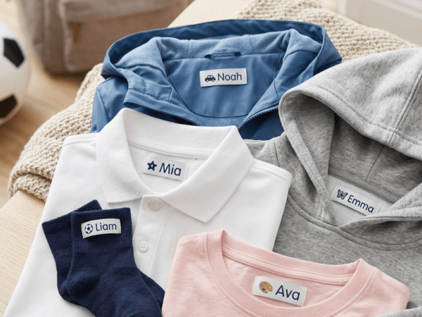 Kids Iron On Clothing Name Labels by BunnyTagz
