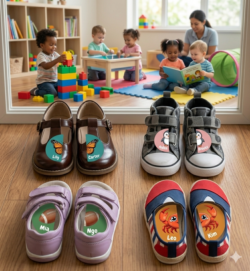 PairUp Shoe Name Labels