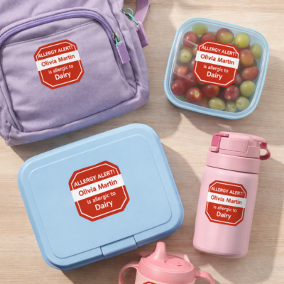 Kids Allergy Alert Name Tagz