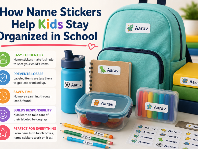 How Name Stickers Help Kids Stay Organized in School