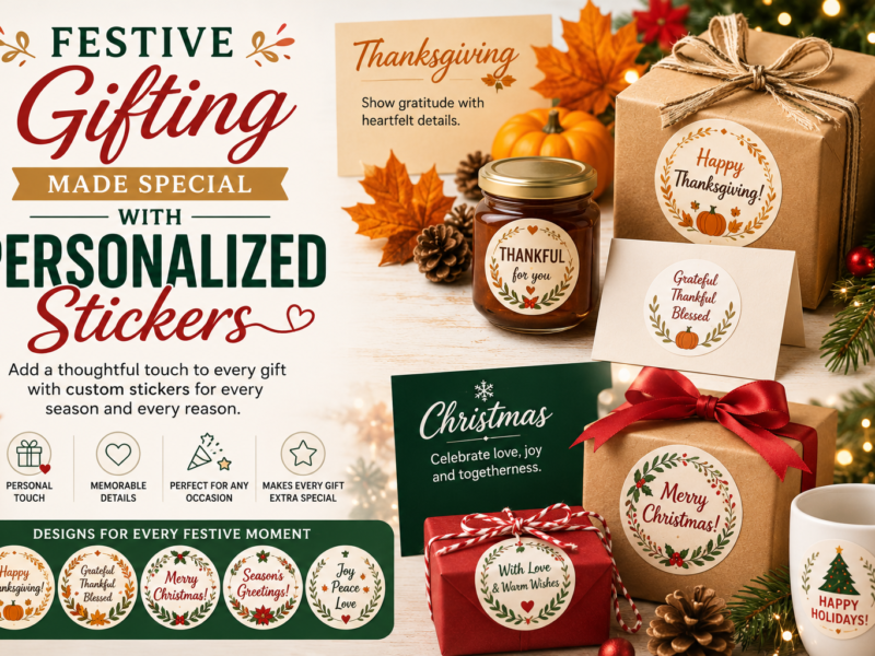 Festive Gifting Made Special with Personalized Stickers